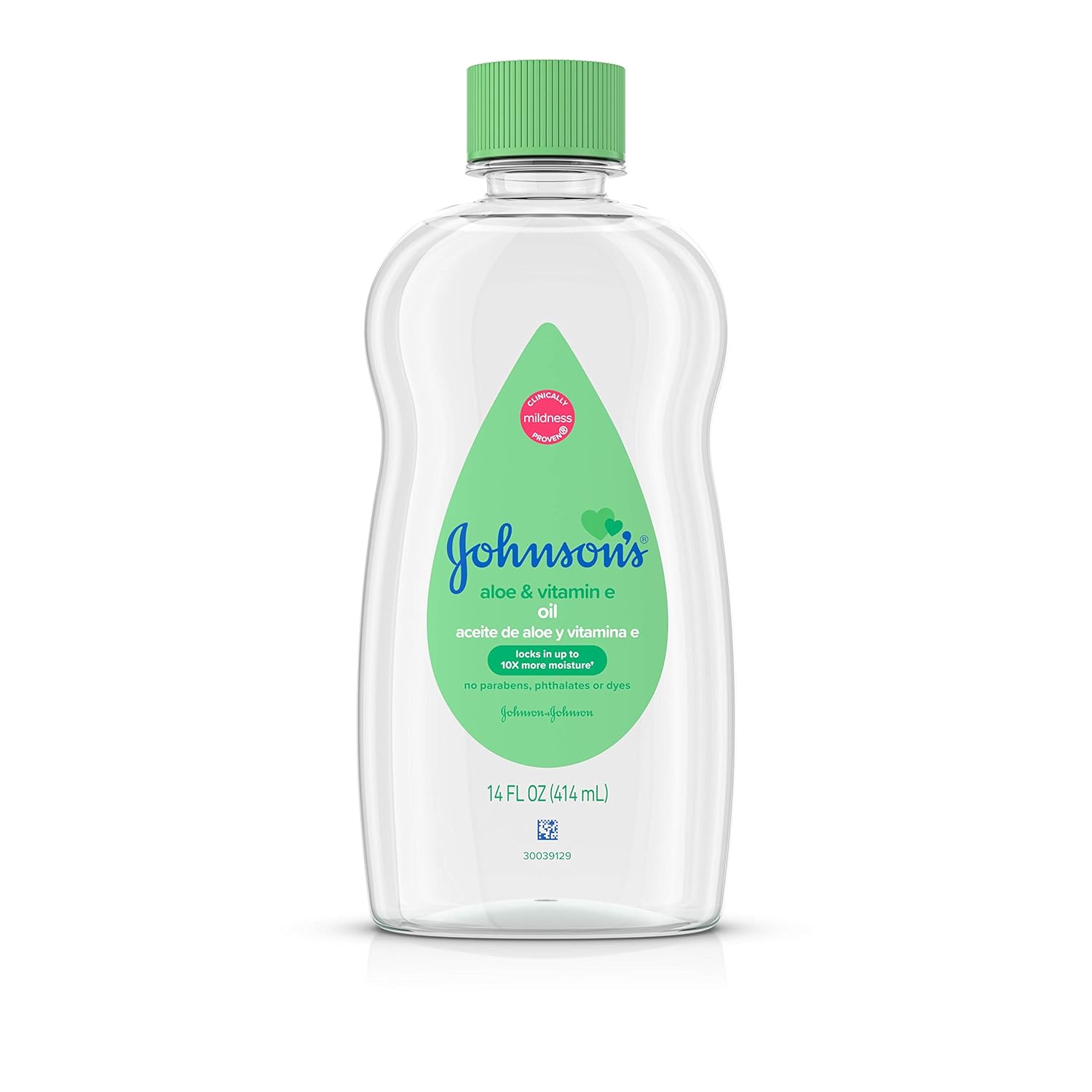 Johnson's Baby Oil, Mineral Oil Enriched With Aloe Vera and Vitamin E to Prevent Moisture Loss, Hypoallergenic, 14 fl. oz ( Pack of 4)