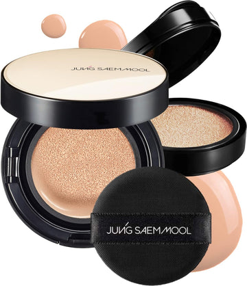 Jungsaemmool Official Essential Skin Nuder Cushion (Fair Pink) | Refill Included | Natural Finish | Buildable Coverage | Makeup Artist Brand | Cream Foundation