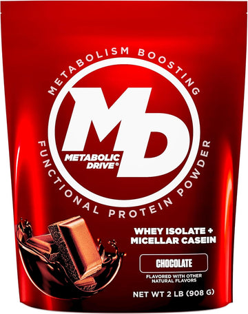Biotest Metabolic Drive Functional Protein - Whey Isolate/Micellar Casein Blend - Lab-Tested (2Lb, Vanilla)