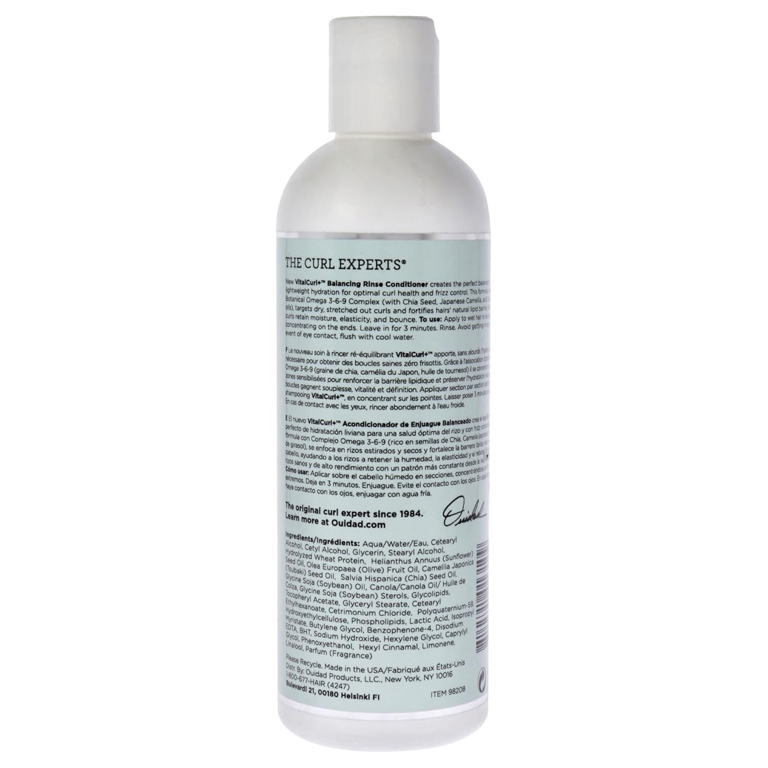 OUIDAD VitalCurl+ Balancing Rinse Conditioner, 8.5 Fl Oz : Beauty & Personal Care