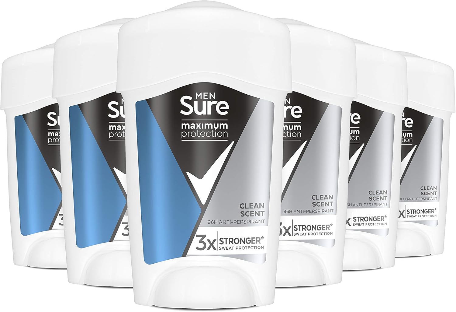 Sure Maximum Protection Confidence Anti-Perspirant Cream Stick 96H Protection Deodorant For 3X Stronger* Sweat Protection 45 Ml