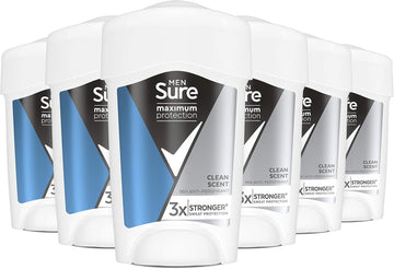 Sure Maximum Protection Confidence Anti-Perspirant Cream Stick 96H Protection Deodorant For 3X Stronger* Sweat Protection 45 Ml