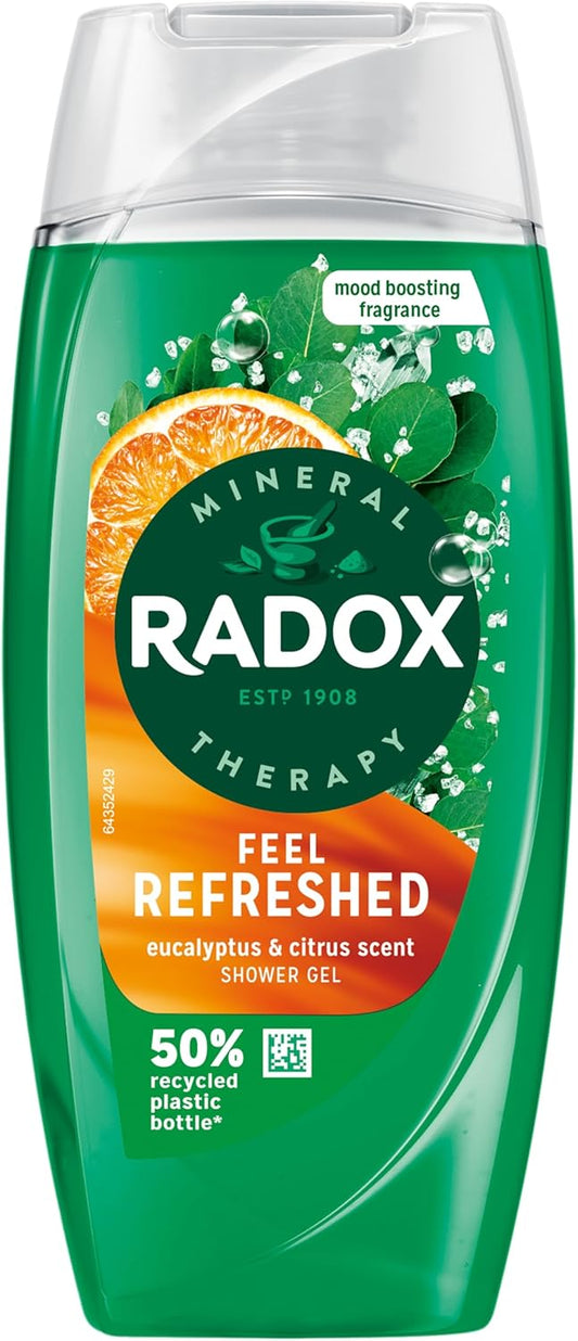 Radox Mineral Therapy Feel Refreshed Shower Gel With Eucalyptus & Citrus Scent- 225Ml (Pack Of 6)