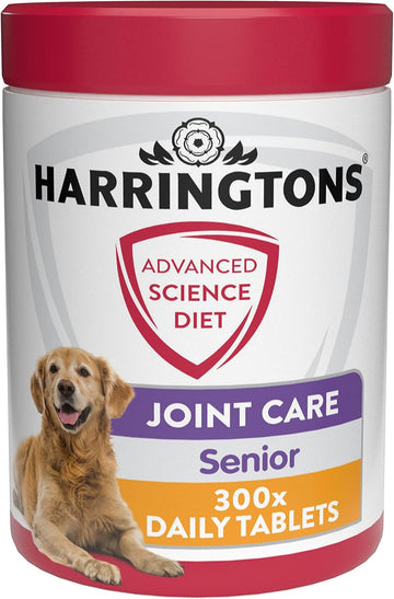 Harringtons Advanced Science Senior Dog Joint Care Supplements 300x Tablets - High Source of Omega 3, Vitamin C & E?HARRSSHJT-300