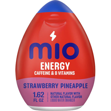 Mio Energy Strawberry Pineapple Smash Liquid Water Enhancer, W/ Caffeine & B Vitamins, 1.62 Fl Oz Bottle, As Seen On Tiktok