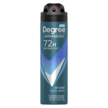 Degree Men Antiperspirant Deodorant Dry Spray Cool Rush Deodorant For Men With Motionsense Technology 3.8 Oz