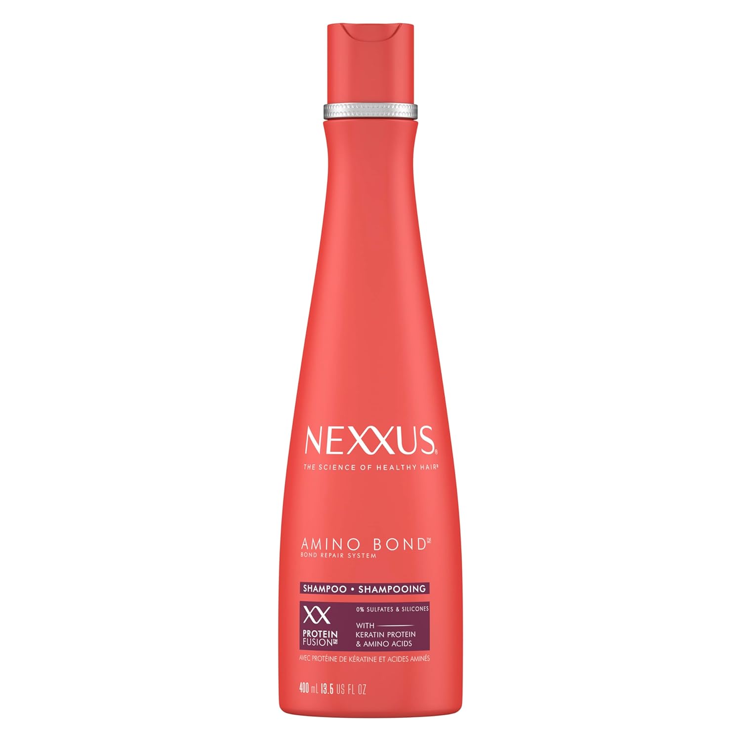 Nexxus Shampoo Amino Bond For All Types Of Damaged Hair With Amino Acids & Keratin Protein 13.5 Oz