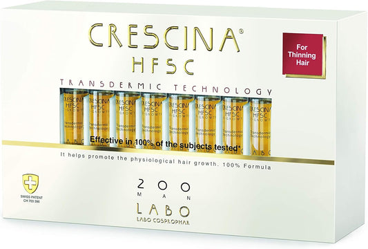 Crescina Hfsc Transdermic Technology Physiological Hair Growth 200 Men 20 Vials