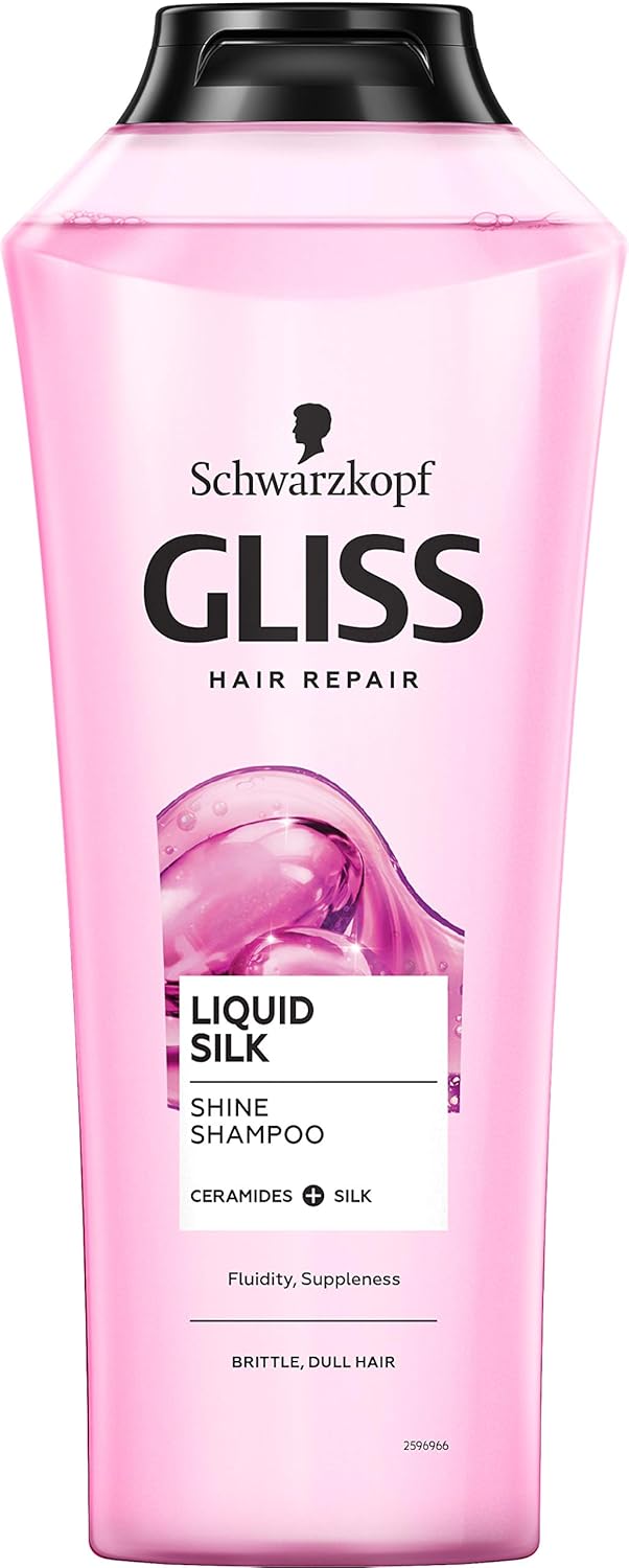Schwarzkopf Gliss Kur Liquid Silk Shampoo Family Size (13.53 Fl Oz/400 Ml)