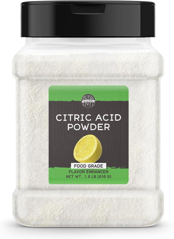 BIRCH & MEADOW Citric Acid, 1.8 lb, Food Safe, Food Preservative