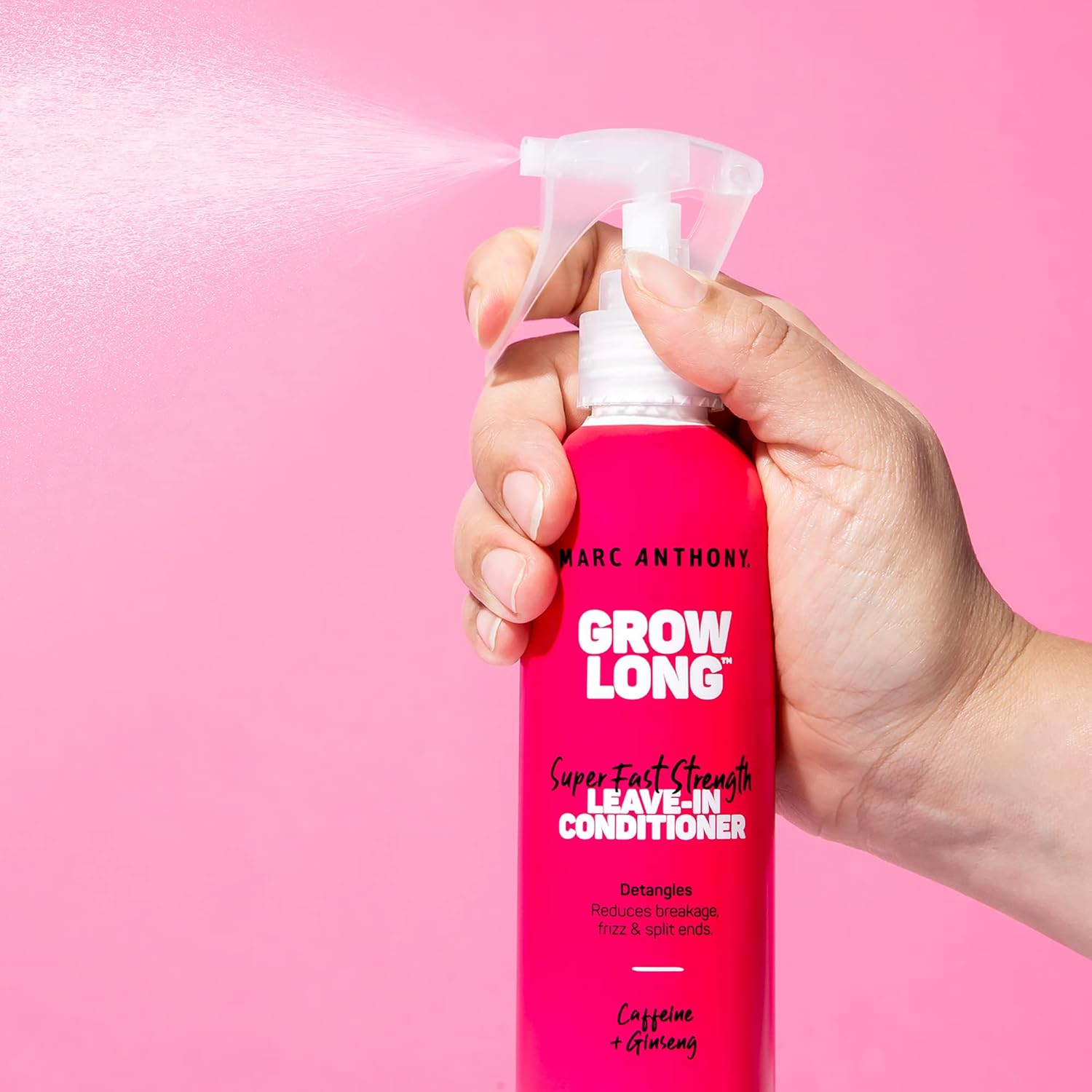 Marc Anthony Leave-In Conditioner Spray & Detangler, Grow Long Biotin - Anti-Frizz Deep Conditioner For Split Ends & Breakage - Vitamin E, Caffeine & Ginseng for Curly, Dry & Damaged Hair : Beauty & Personal Care