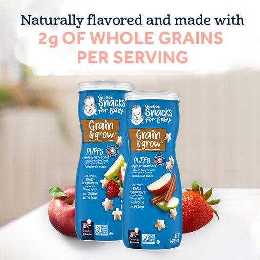 Gerber Baby Snacks Puffs, Vanilla, 1.48 Ounce (Pack Of 6)