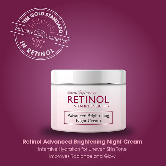 Retinol Advanced Brightening Night Cream– The Original Retinol Overnight Creamy Formula To Brighten, Clarify & Restore Youthful Radiance – Anti-Aging Benefits For Smoother, Softer, Evener Skin Tone