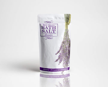 Mystic Moments Lavender Bath Salts 250g | Natural Bath Soak for Muscle, Perfect for Skin, Face & Body 100% Natural Vegan GMO Free