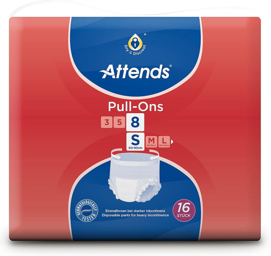 Attends Pull-Ons - 8 Small - Pack Size: 64 (16X4)
