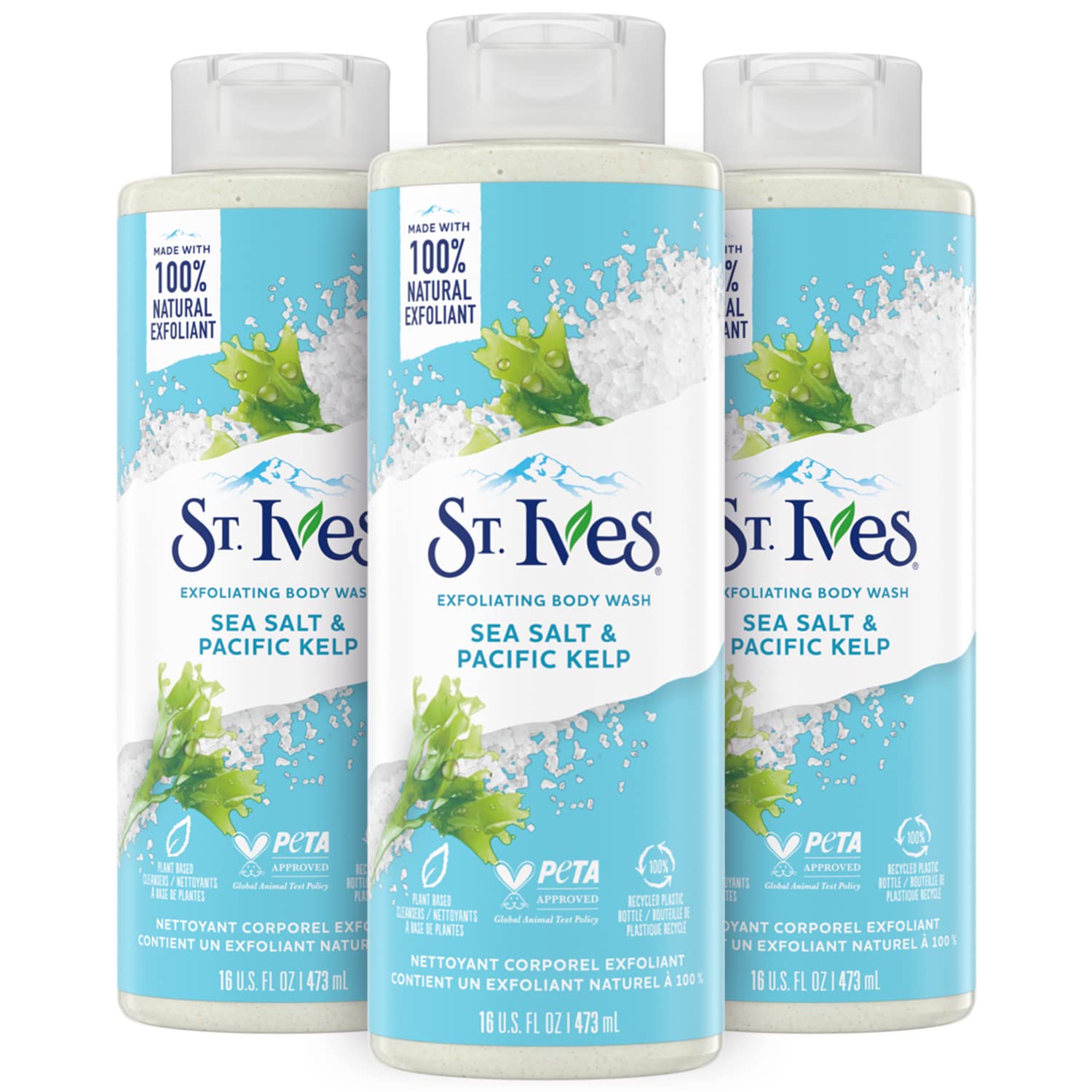 St. Ives Pink Lemon & Mandarin Orange Exfoliating Body Wash 16 Fl Ounces