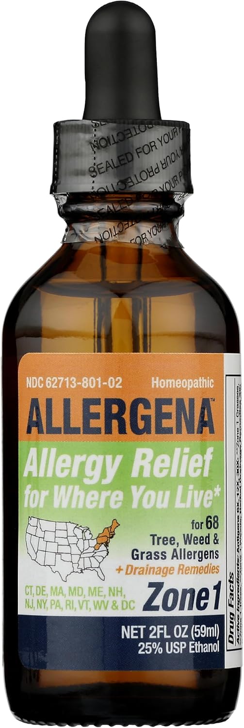 Buy Progena - Allergena Zone 1 - Allergy Relief Drops (2 Fl Ounce): Allergy Medicine -  Free Delivery Possible On Eligible Purchases
