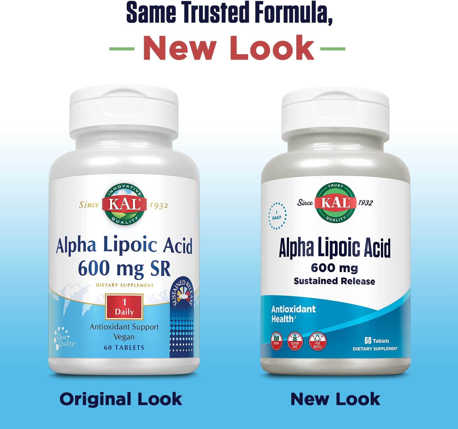 Kal Alpha Lipoic Acid Sr Tablets, 600 Mg, 60 Count
