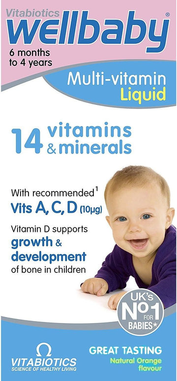 Vitabiotics Three Packs of Wellkid Baby Syrup