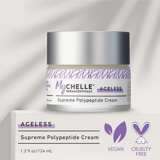 MyCHELLE Dermaceuticals Supreme Polypeptide Cream (1.2 Fl Oz) - Recontouring Anti-Aging Cream with Powerful Peptides, Help Lift & Revive Skin, Help to Reduce the Appearance of Fine Lines and Wrinkles