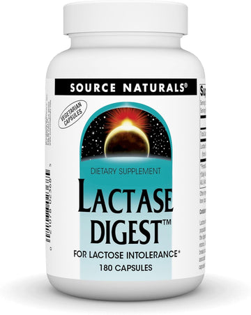 Source Naturals Lactase Digest, For Lactose Intolerance* - 180 Capsules