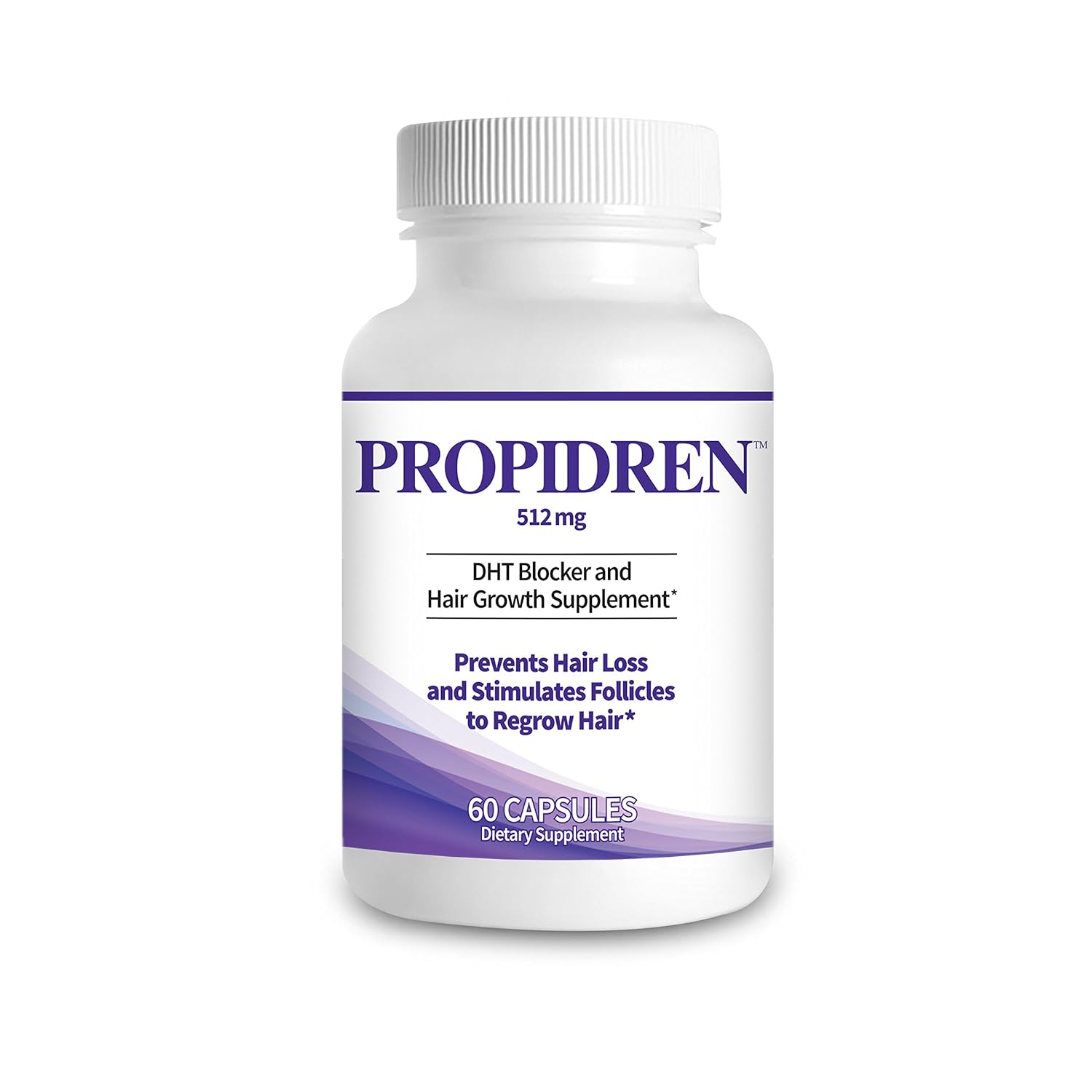 Propidren by HairGenics - DHT Blocker & Hair Growth Supplement to Combat Hair Loss, Stimulate Follicles, and Promote Regrowth. Proprietary Hair Treatment.