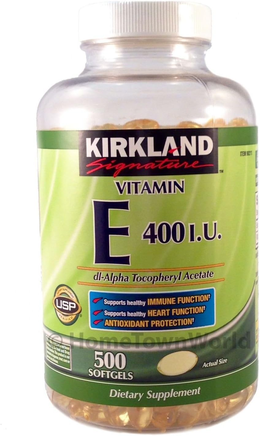 Vitamin E 400 Iu 500 Softgels Supports Healthy Immune