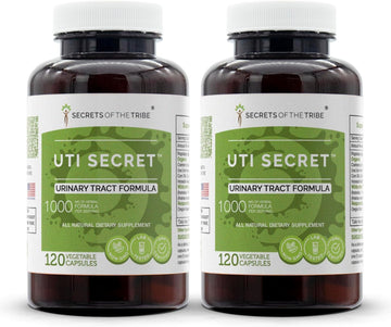 Secrets of the Tribe - UTI Secret, Urinary Tract Formula, Herbal Supplement Blend (2x120 Capsules)