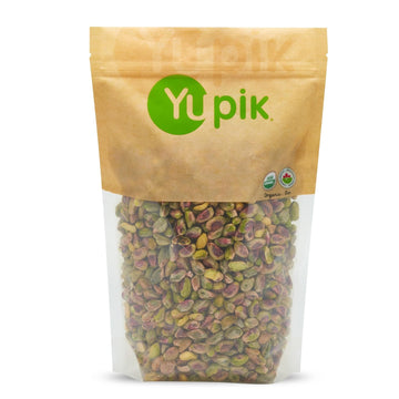 Yupik Organic Raw Pistachios, No Shells, 2.2 Lb, Gluten-Free, Non-Gmo, Kosher, Vegan, Kernels, Unsalted, Crunchy Shelled Nuts, Source Of Fiber & Protein, Healthy Snacks, Ideal For Baking & Cooking