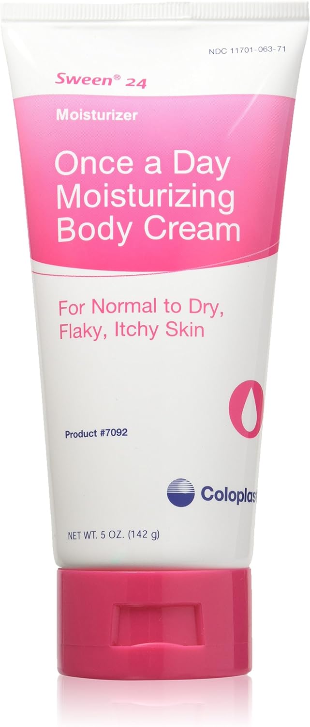 Coloplast Sween 24 Unscented Cream: 5 oz Moisturizing Body Lotion for All Skin Types - Paraben & Alcohol Free