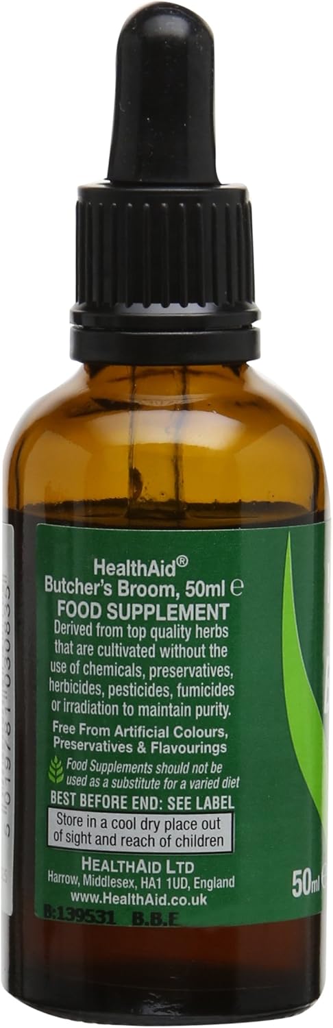 HealthAid Butcher's Broom (Ruscus aculeatus) 50ml Liquid (Pack of 2) : Amazon.co.uk: Health & Personal Care