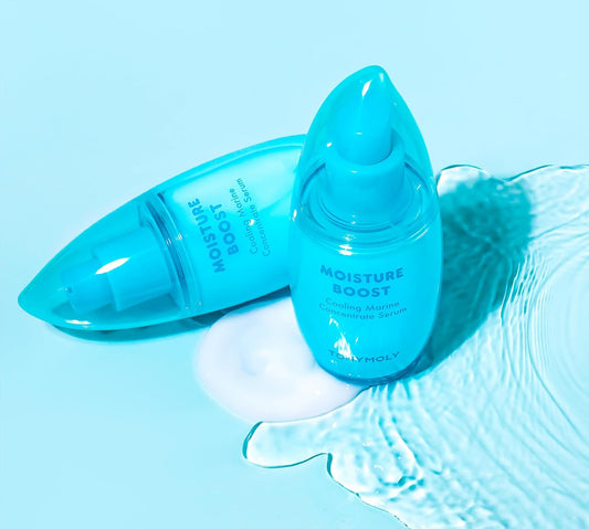 Tonymoly Moisture Boost Serum, Cooling Marine Concentrate With Chlorella & Seaweed, Hydrating, Mosturizer, 3 Oz