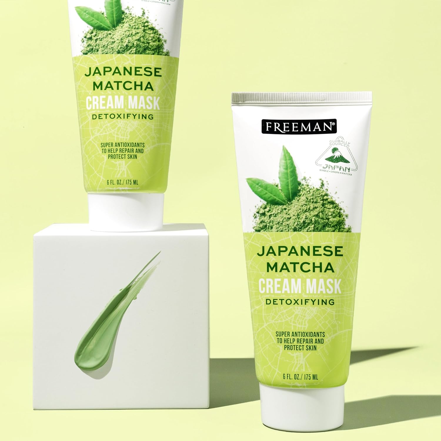 Freeman Exotic Blends Japanese Matcha Cream Face Mask, Skin Repairing & Detoxifying Facial Mask, Rids Impurities, Clean Skincare, For Oily & Normal Skin Types, 6 fl. oz./175 ml. Tube : Beauty & Personal Care