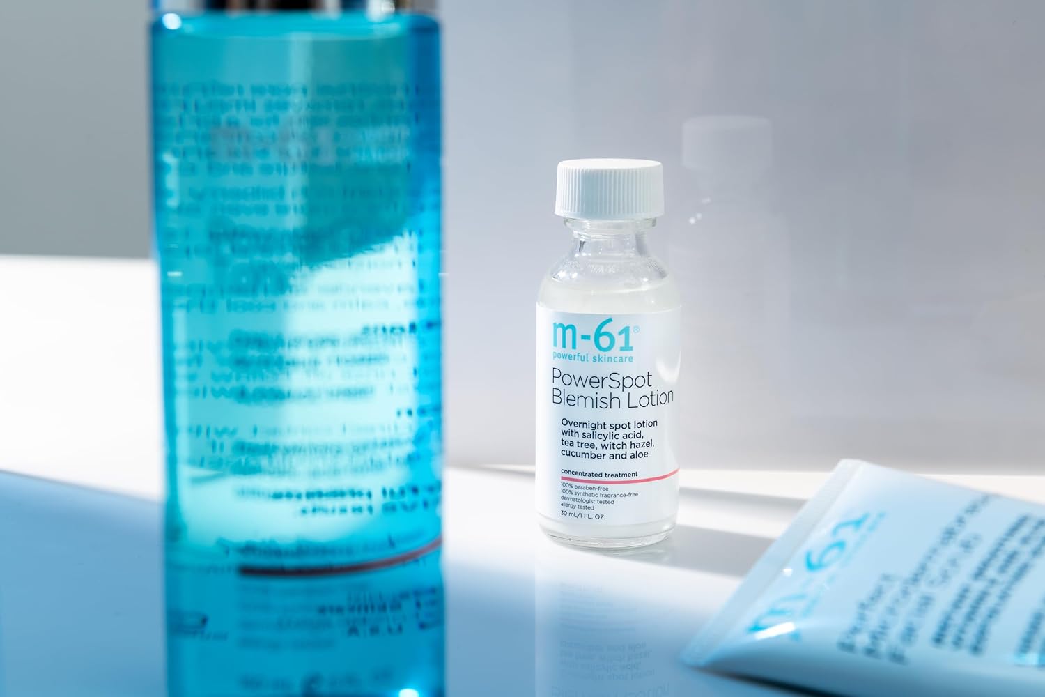 M-61 Powerspot Blemish Lotion | Fast-Acting Overnight Spot Treatment With Salicylic Acid, Tea Tree, Witch Hazel, Aloe, 1.0 Fl Oz : Beauty & Personal Care