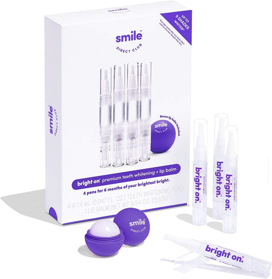 Smiledirectclub Teeth Whitening Kit - 8 1.4Ml Gel Pens - Professional Strength Hydrogen Peroxide - Pain Free And Enamel Safe - Up To 9 Shades Whiter In 1 Week