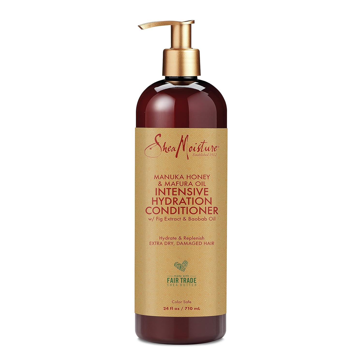 Sheamoisture Intensive Hydration Conditioner For Dry, Damaged Hair Manuka Honey And Mafura Oil Deep Moisturizing Conditioner 24Oz