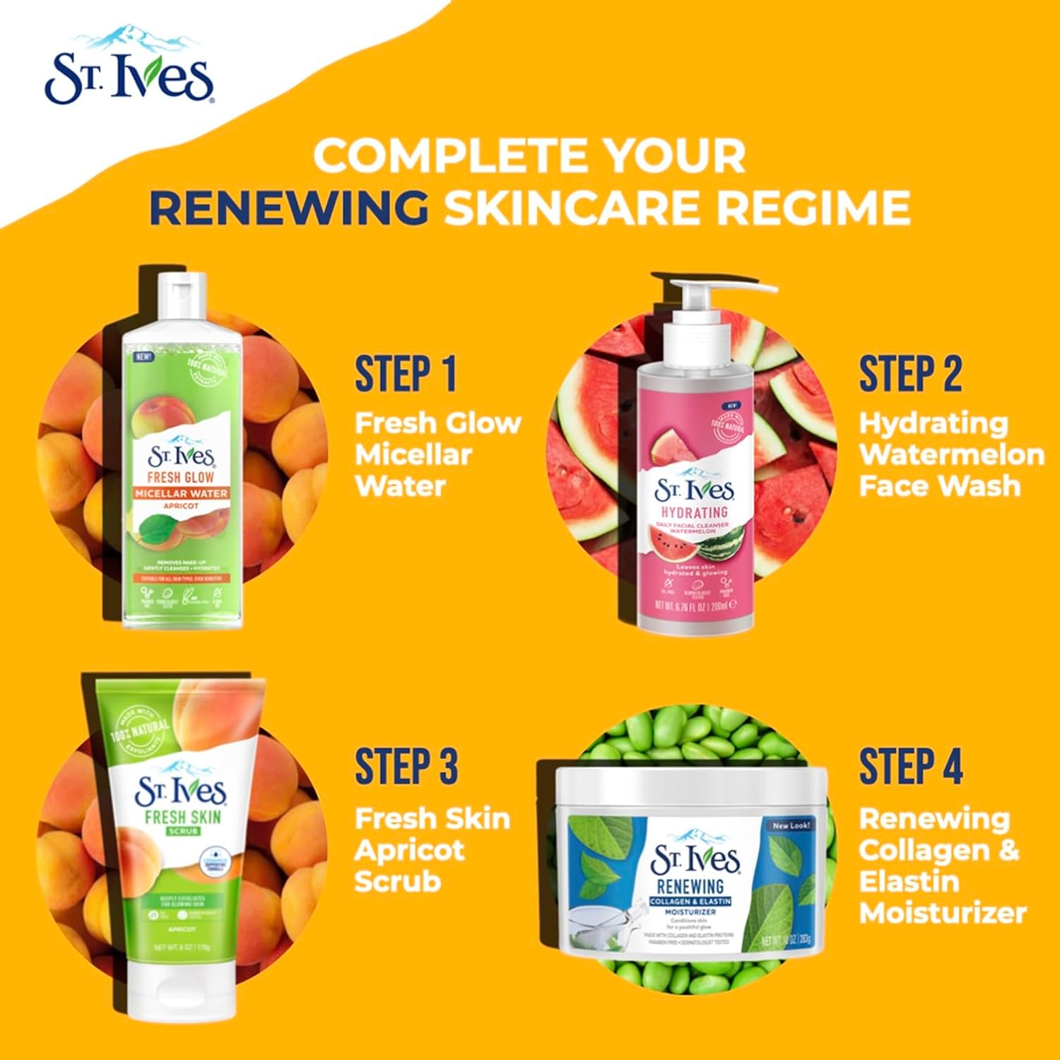 Ives St. Ives Revitalizing Collagen Elastin Facial Moisturizer, 283 G : Beauty & Personal Care