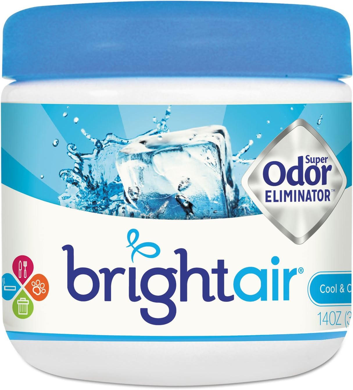 Bright Air 900090CT Super Odor Eliminator, Cool and Clean, Blue, 14oz, 6/Carton : Health & Household