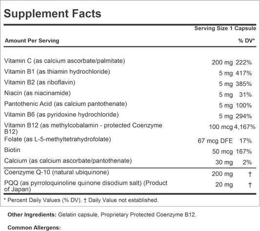 Andrew Lessman Coenzyme Q-10 200 Plus Pqq 20Mg - 60 Capsules - Maintains Coq10 Levels, Optimum Cellular Energy, Supports Energy Production, Heart, Brain, Liver, Kidney, Pancreas. No Additives