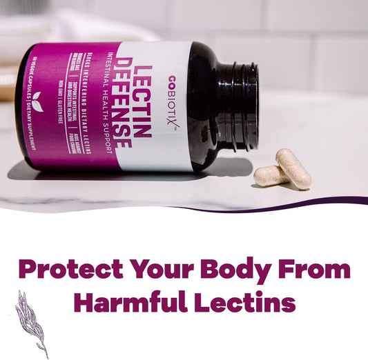 Gobiotix Lectin Defense - Lectin Blocker Supplement With Msm And Digestive Enzymes - Aids In Intestinal Health For Women And Men - Non-Gmo + Gluten Free - 60 Capsules (2)
