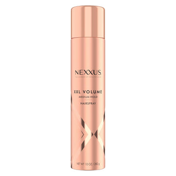 Nexxus Medium-Hold Hairspray Xxl Volume For Sky-High Volume & 48H Frizz Control, With Styleprotect Technology 10 Oz