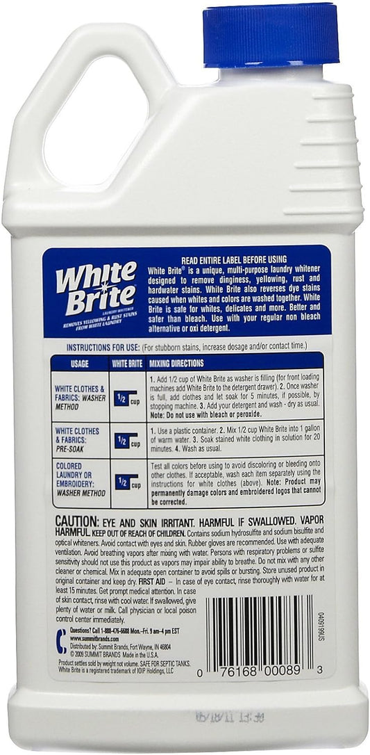 White Brite Laundry Whitener, 22 oz-2 pk : Health & Household