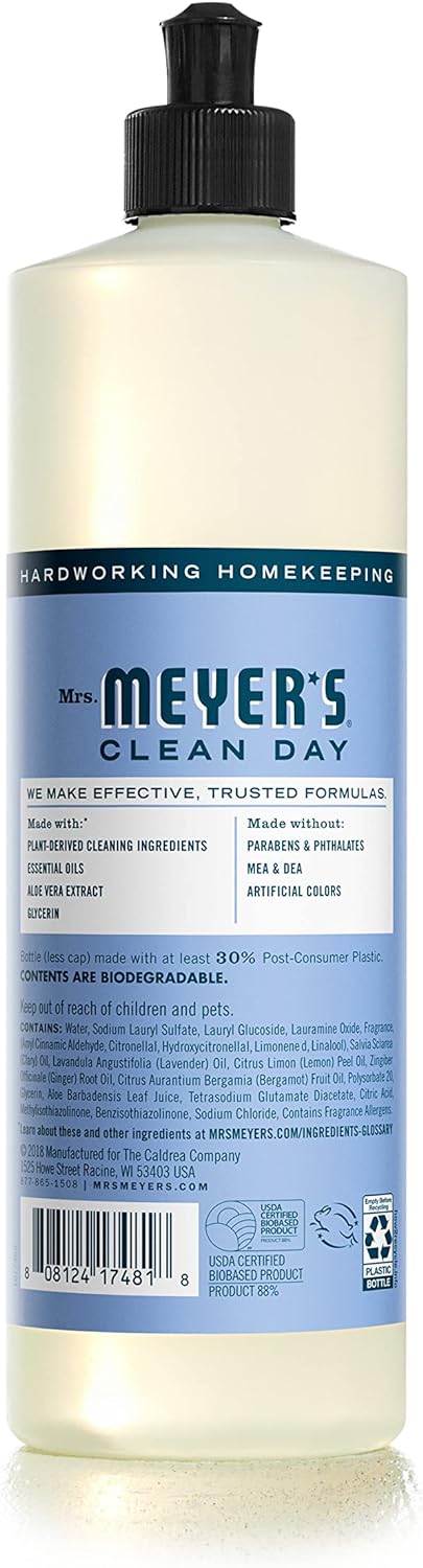 MRS. MEYER'S CLEAN DAY Liquid Dish Soap (16 Ounce (Pack - 6))