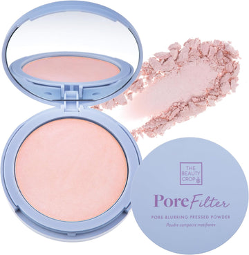 The Beauty Crop Porefilter Pressed Powder - Blurs Pores & Controls Shine - Pink Shade - 0.34 Oz
