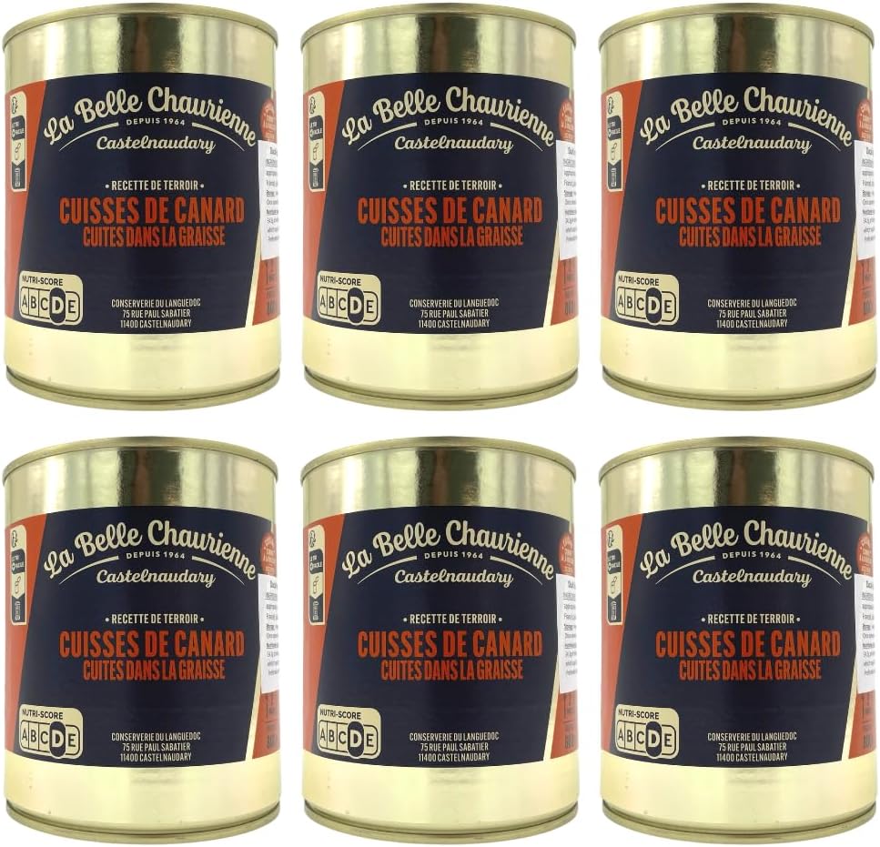 La Belle Chaurienne Non Force Fed Confit Duck Legs 800G X 6