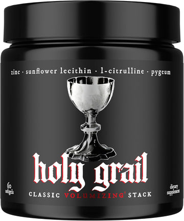 Holy Grail - Classic Semen Volumizing Stack | Men'S Load Volume, Vitality, & Fertility Booster | Softgel Formula = Higher Bio-Availability | One Month