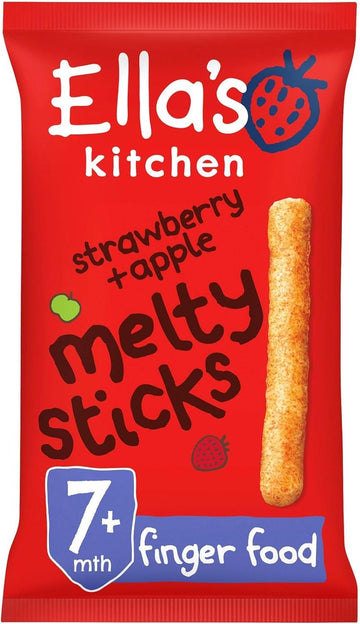 Ella'S Kitchen Strawberr + Apple Melty Sticks From 7 Months 16G
