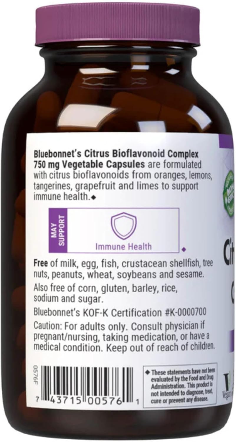 Bluebonnet Citrus Bioflavonoid Complex 750 Milligram 90 Vcap