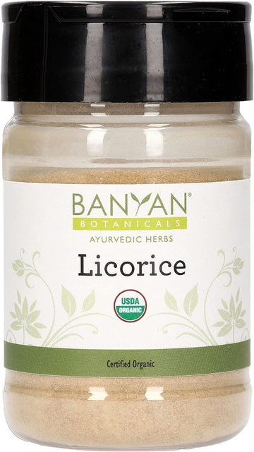 Banyan Botanicals Licorice Root Powder, Spice Jar - USDA Organic - Glycyrrhiza glabra - Ayurvedic Herb for Lungs, Skin, & Stomach ?