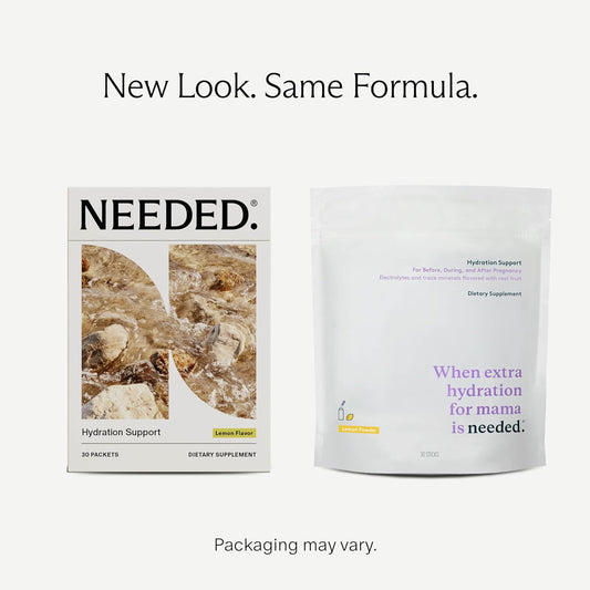 Needed. Hydration Support - for Pregnancy, Prenatal, Electrolytes + Trace Minerals - Support Lactation - Magnesium, Chloride, Sodium, Potassium, Trace Mineral Concentrate (Lemon)